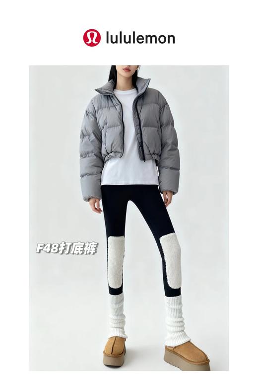 D112022一条过冬，2025新款兔绒贴片+加绒加厚女士保暖裤 商品图5