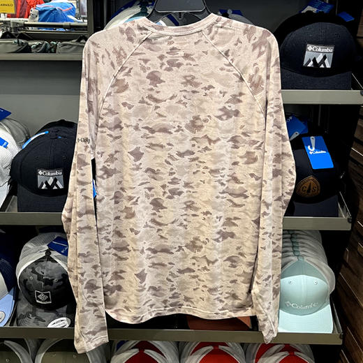 Columbia/哥伦比亚 PFG系列 男士春秋户外30UPF防晒圆领长袖T恤 商品图2