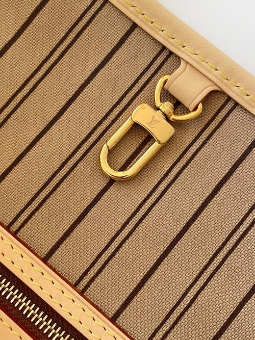 秋冬特惠💰1190 渠道级LV【全钢五金 MB163c01变码芯片】te级 全套包装 M41000老花杏内里 NEVERFULL 小号手袋 Neverfull 小号手提包 商品图6