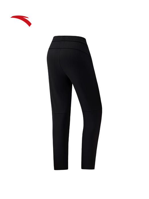 安踏加绒针织运动卫裤女士冬季新款轻暖健身跑步直筒长裤子162547308N 商品图1