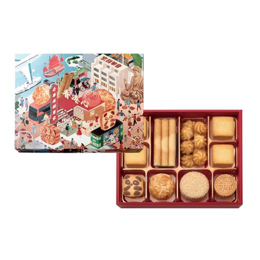 【麦东记香港心什锦饼干糕点礼盒】迷你合桃酥/凤梨金酥/香芒金酥/企鹅曲奇饼/鸡蛋卷芝麻饼节日伴手礼 商品图5