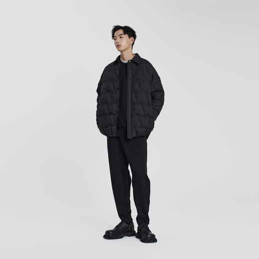 MODE COMMUTER | MC冬季休闲开襟翻领衬衫式羽绒服男MCE1D25006D 商品图1