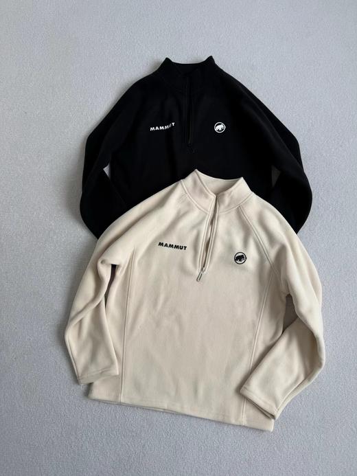 D112014双面摇粒绒半拉链卫衣外套春秋运动户外男士半拉链上衣 商品图5