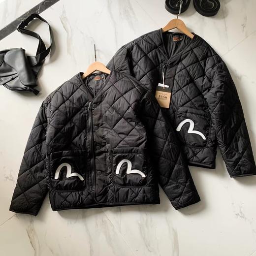 D112009秋冬款小M格子纹圆领羽绒棉夹克外套男女同款 商品图0