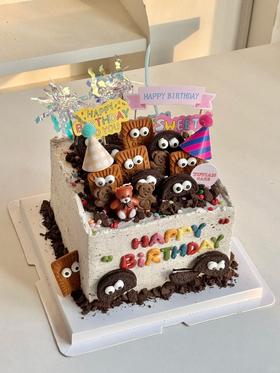 【周年庆精选】方形海盐奥利奥蛋糕（超好吃海盐奥利奥奶油）