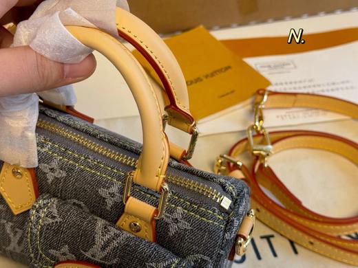 D112049小巧轻便又时尚丹宁牛仔nano迷你枕头包 商品图6