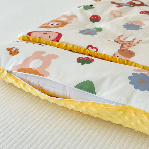 【品牌直发】小象咘叮秋冬加厚儿童睡袋全棉+豆豆绒一体防踢被儿童睡袋yb1127001 商品图5