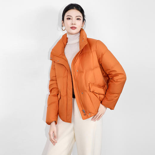 「高货wl」全新升级【铂金会员551/天猫749/差价198】(04352)洛诗琳立领泡芙休闲羽绒服2025冬季新款加厚小个子短外套 商品图0