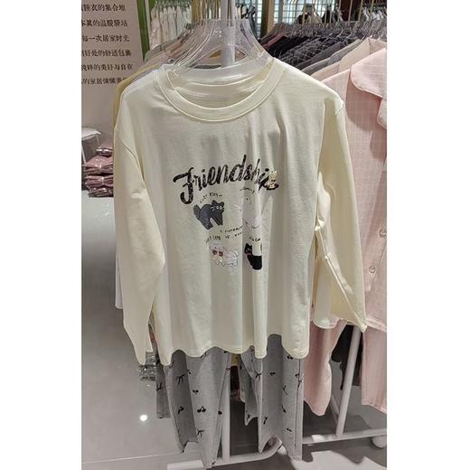 小明星胸垫款套头长袖女睡衣套装8554/8575/8590（L-XL）（尺码款式请备注）） 商品图1