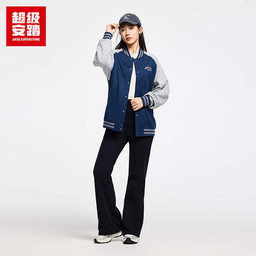 超级安踏呆萌町联名丨棒球服外套男女同款秋冬加绒宽松运动夹克172548710U 商品图3