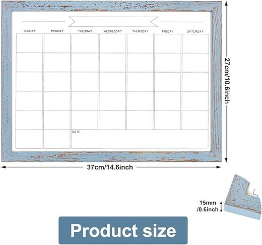 沙特阿拉伯 可擦写月历板 磁性白板墙贴  37cm*27cm 商品图4
