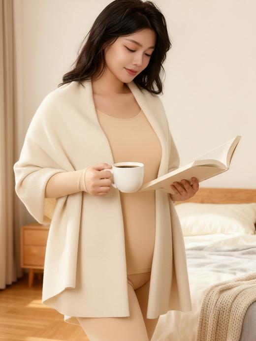 一周发货【超薄无痕 润肤衣】薄而不透！不带胸垫，80-220斤可穿，美肤黑科技！玻尿酸恒温“热皮”内衣，薄如蝉翼暖过秋裤，80-220斤全码段，隐形无痕，告别冬季臃肿！ 商品图9