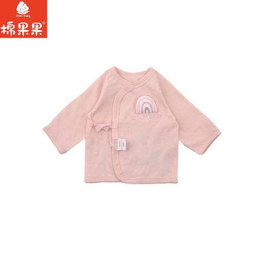 棉果果春季新品女宝立体图案5A抗菌纯棉长袖半背衣M121110226009 商品图1