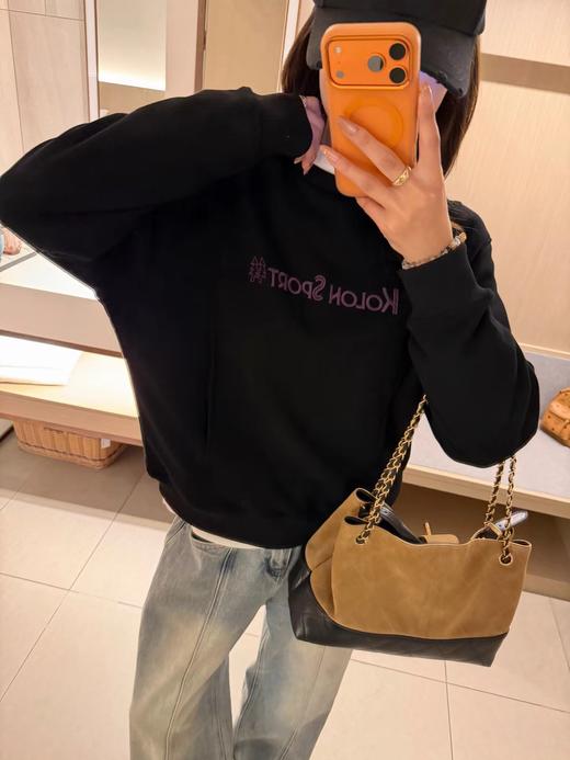 D112039男女刺绣圆领立裁拼接卫衣情侣款 商品图13