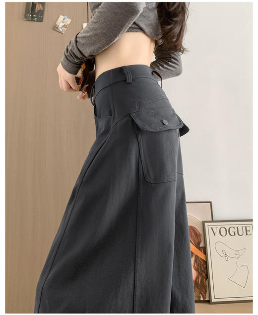 【YW】无忧购 加绒美式直筒工装裤设计感显瘦休闲弯刀裤 H-2010（截单后3-5天发货） 商品图7