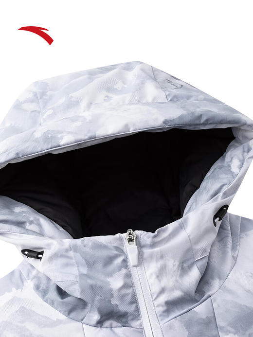 安踏（ANTA）六度芯羽绒服 防泼水防寒羽绒男女同款冬季满印外套172547904 商品图2