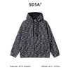 SDSA男士秋冬新款痞帅男装简约撞色小香风抽绳连帽卫衣百搭上衣 商品缩略图0