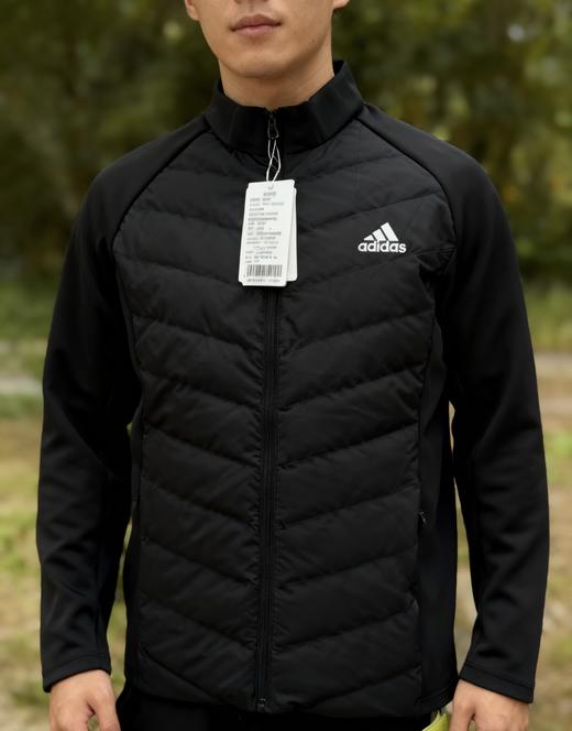 国标90鸭绒！ad 轻薄印花logo拼接立领羽绒服 商品图2