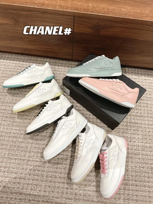香奈儿    2024ss/  香奈儿新款全皮休闲小白鞋 运动滑板鞋 （ZX*DBG） 商品图2