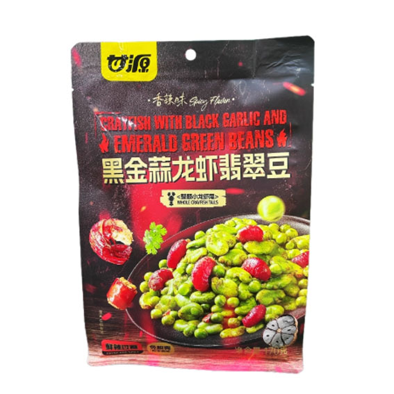 甘源袋装黑金蒜龙虾翡翠豆170g（6940188819312）