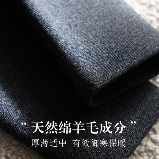 「自」全新升级【铂金会员119/天猫159/差价40】(00648)洛诗琳2025秋冬真丝莱赛尔羊毛可水洗一体加绒九分打底裤女 商品图3