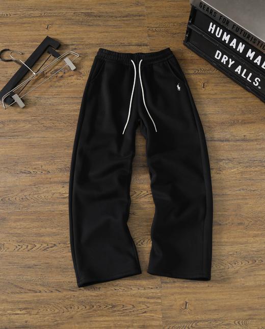 D112001小马刺绣加绒加厚奥粒绒休闲裤卫裤女款 商品图5