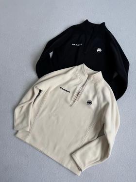 D112014双面摇粒绒半拉链卫衣外套春秋运动户外男士半拉链上衣