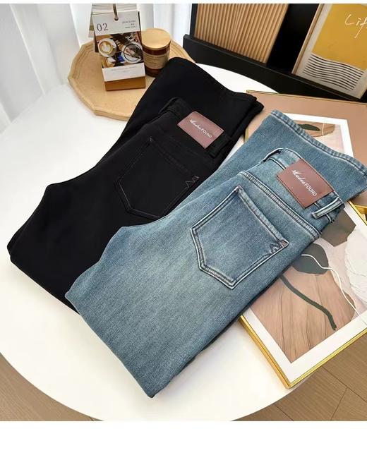 D112017加厚绒微喇裤女2025年冬季高腰显瘦喇叭长裤 商品图9