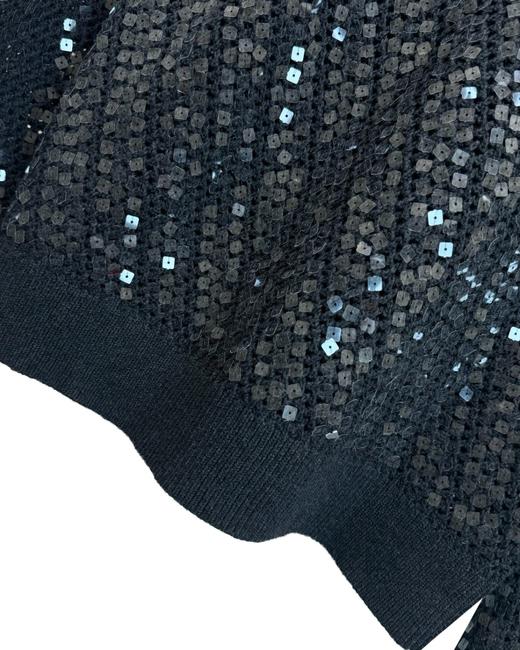 女款亮片镂空针织毛衣外套he006 商品图2