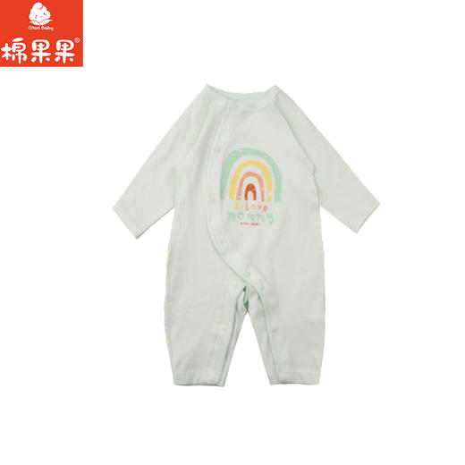 棉果果春季新品男宝女宝卡通可爱5A抗菌纯棉爬衣偏襟连体衣M101720226011 商品图1
