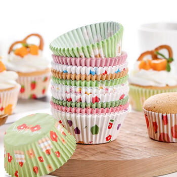 杰凯诺蛋糕纸杯PVC筒高温油纸杯 烘焙马芬蛋糕纸杯 烘培纸托200个 商品图4