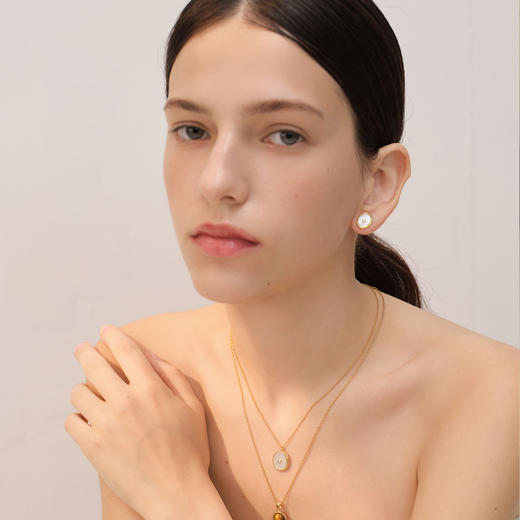 【微信专享款】ARSIS｜纯真年代系列 纽扣耳钉 商品图4