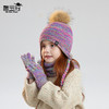 儿童帽子围脖手套三件套冬季男女宝宝户外加绒男宝女宝护耳帽冬季 商品缩略图2