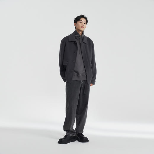 MODE COMMUTER | MC冬季复古水洗O型牛仔裤简约通勤男MCE105033D 商品图2