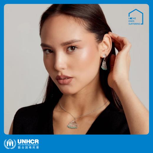 心艺手作：绿松石扇形耳环/项链 Fan Earrings/Necklace in Turquoise 商品图0