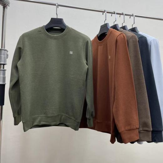 D112032男士户外运动休闲抓绒保暖长袖内搭打底衫 商品图13