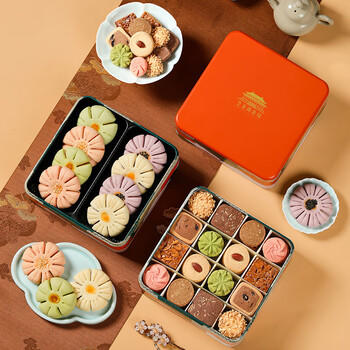 皇家尚食局X西安博物院 曲奇饼干年货礼盒590g 糕点休闲零食陕西特产 商品图3