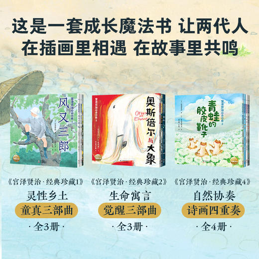 【3-12岁】宫泽贤治经典珍藏全10册童真三部曲/觉醒三部曲/诗画四重奏全龄共读绘本 商品图3