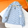 D112006冬季新款摇粒绒拼接轻薄连帽羽绒服男女同款 商品缩略图8