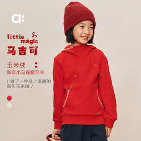 【新春款】allblu幼岚【玉米绒】儿童连帽卫衣新款男童女童柔软舒适