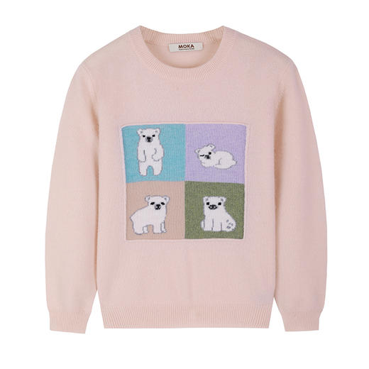 🎁【满赠活动】MOKA莫卡·奇趣萌宠系列-畅游北极套头毛衣 商品图9