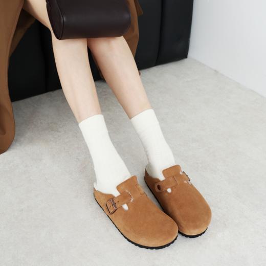 Sacha加毛勃肯鞋|羊皮毛一体，厚实保暖，半拖/全包可选 商品图2