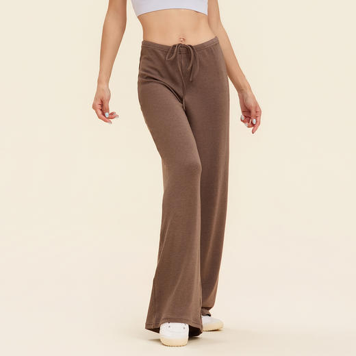 跃牌【禅语梵心】慕斯阔腿运动长裤宽松显瘦垂坠感户外跑步直筒瑜伽裤CK3525 商品图3