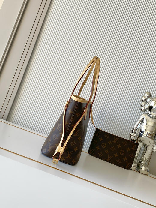 秋冬特惠💰1190 渠道级LV【全钢五金 MB163c01变码芯片】te级 全套包装 M41000老花杏内里 NEVERFULL 小号手袋 Neverfull 小号手提包 商品图1