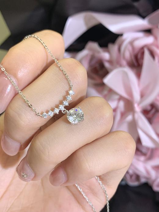 【爆闪】卡蒂罗KADER 守护星光项链 925银满铺闪锆显白精致大方女友甜美流苏锁骨链 小众清冷ins高级感#好运 商品图5