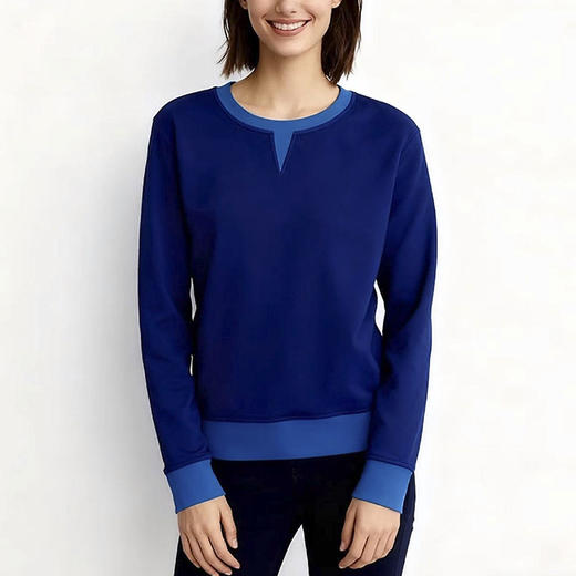 裁缝学苑AH95撞色假两件卫衣纸样女装新款圆领拼接百搭上衣服装打板 商品图3