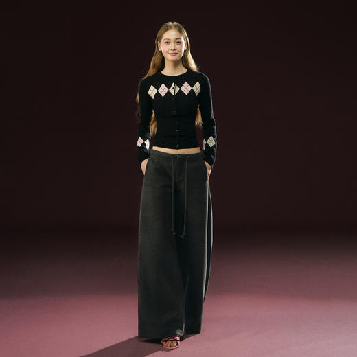 Ariseism 美式复古设计感秋冬加厚休闲裤女秋季新款长裤子 商品图3