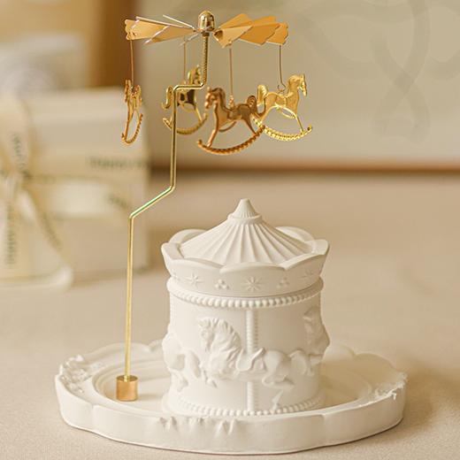 节日精选礼物【梦幻之境！旋转木马香薰蜡烛】 卧室家用持久香薰 卧室奢级感小众生日礼物 伴手礼 商品图5