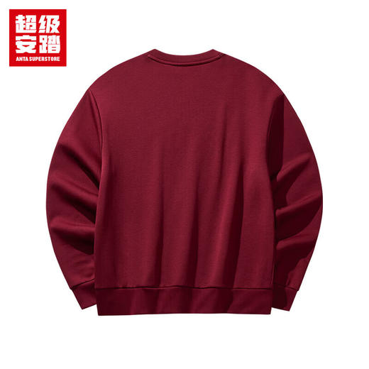 超级安踏加绒圆领卫衣女士秋冬抓毛保暖复古网球风套头衫上衣女162548702U 商品图5