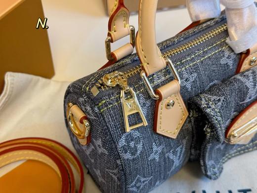 D112049小巧轻便又时尚丹宁牛仔nano迷你枕头包 商品图2